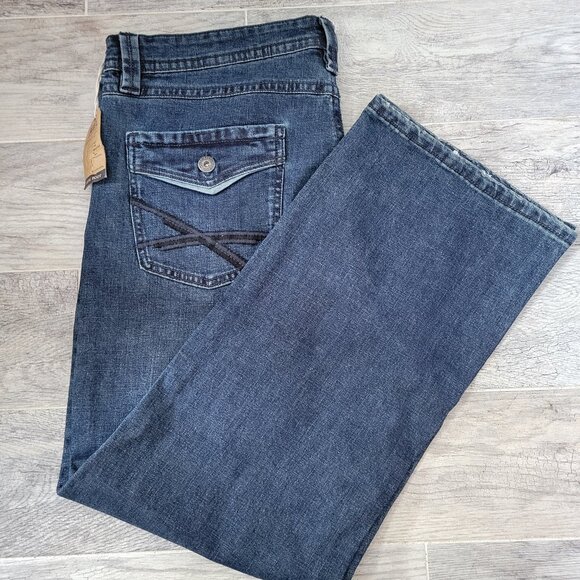 T.K. Axel Blue Jeans Men's  Denim Stretch Slim Boot Pants NWT - Picture 1 of 7